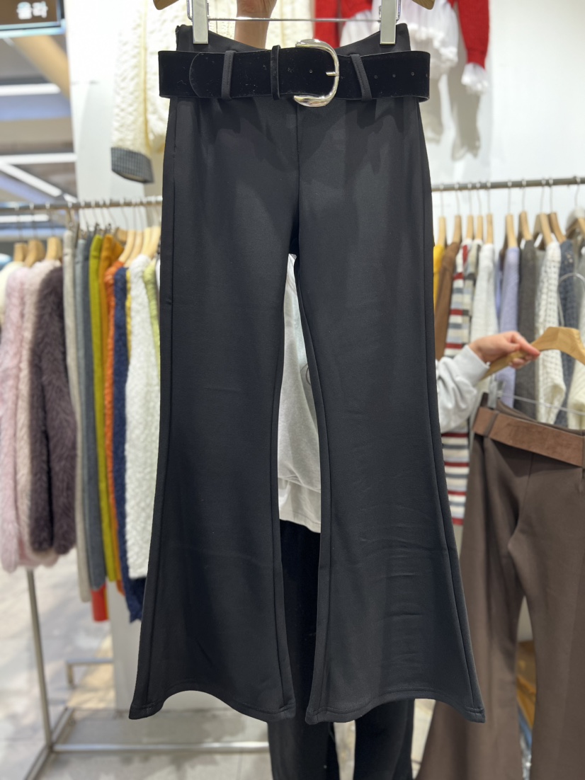 OLA東大門㊣直郵女裝新品推薦真品25秋冬熱賣休閑休閑褲含腰帶mellor/OLA休閑褲圖色2