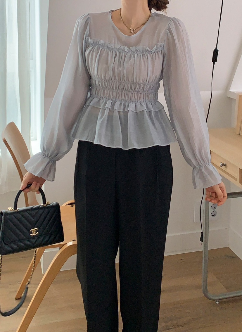 CRONG韓國直郵㊣女裝新款時尚推薦人氣真品休閑熱賣襯衫蕾絲衫CRONG襯衫/蕾絲衫