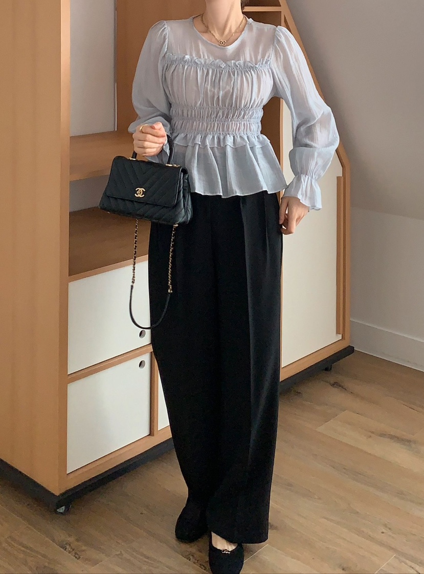 CRONG韓國直郵㊣女裝新款時尚推薦人氣真品休閑熱賣襯衫蕾絲衫CRONG襯衫/蕾絲衫