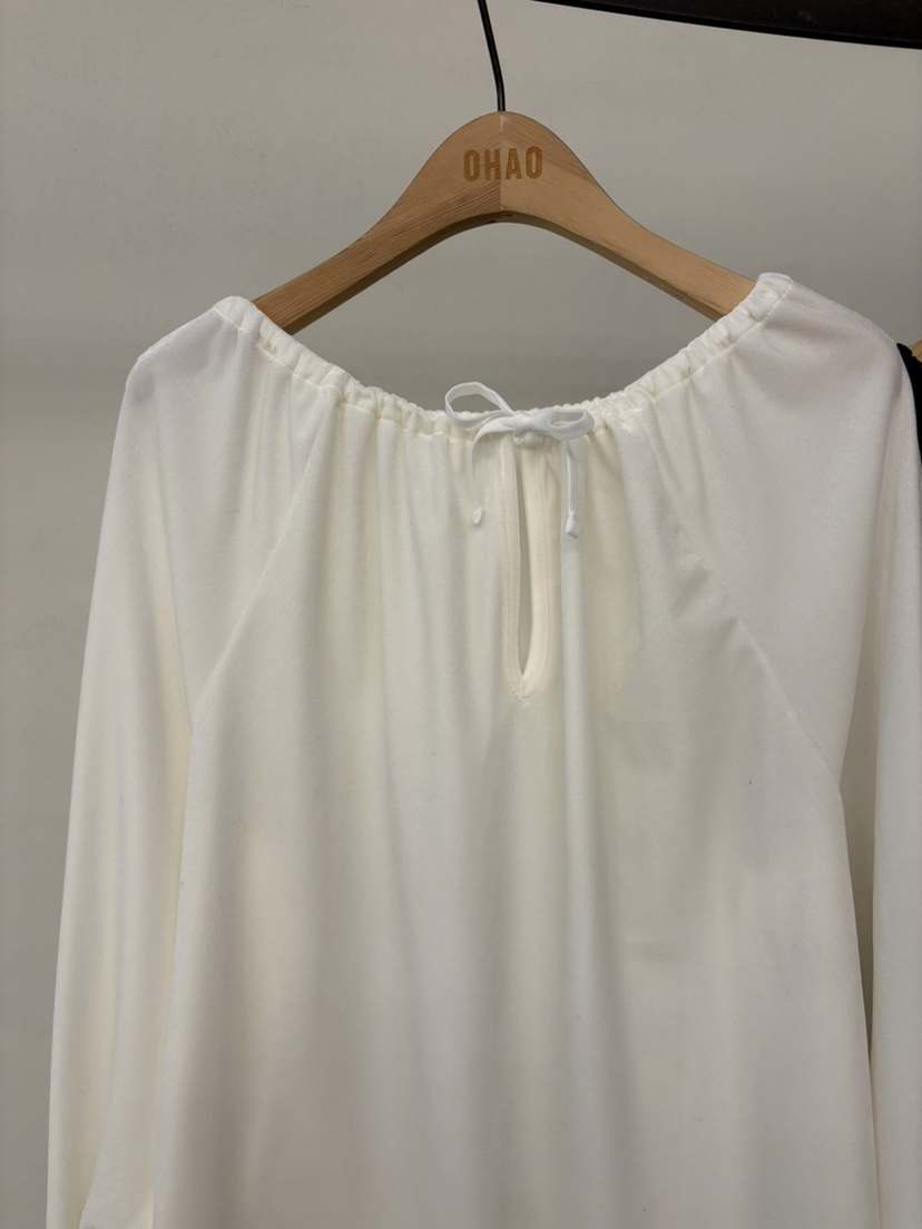 OHAO東大門㊣代購女士新款推薦人氣熱賣25秋冬襯衫蕾絲衫天鵝絨OHAO/HA MONG襯衫/蕾絲衫