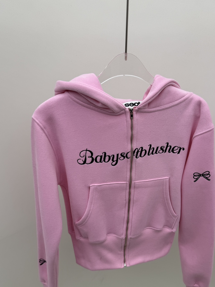 SEOLO東大門㊣實拍女士新品推薦熱賣真品25秋冬衛衣連帽衫羊毛Seolo seoul衛衣圖色2