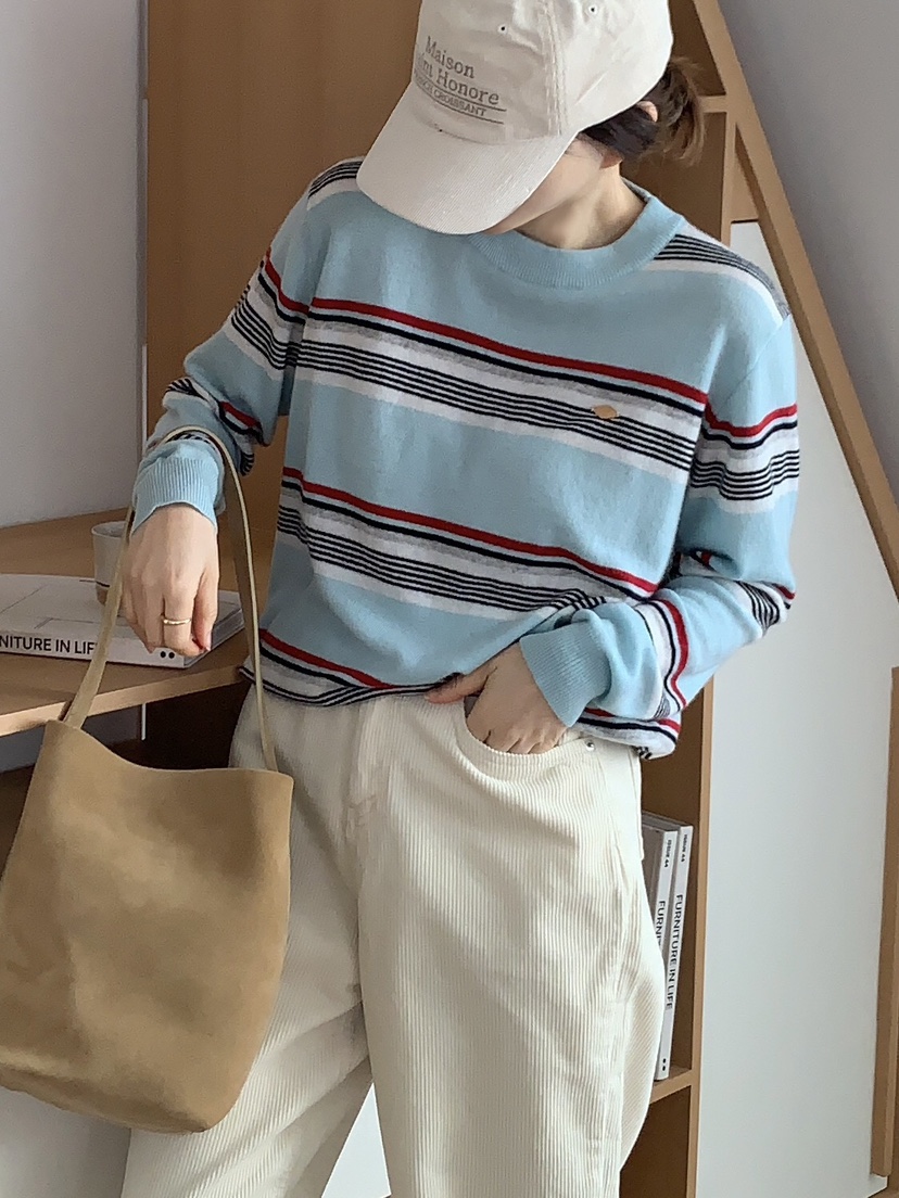 FORMSTUDIO韓國代購㊣女士新款人氣真品推薦針織衫單排扣圓領FORMSTUDIO針織衫