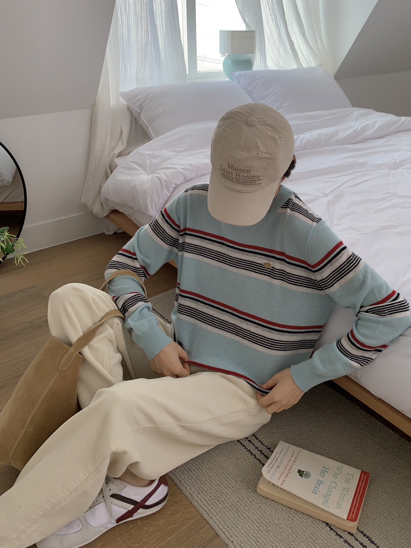 FORMSTUDIO韓國代購㊣女士新款人氣真品推薦針織衫單排扣圓領FORMSTUDIO針織衫