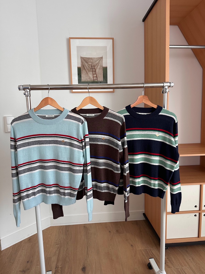 FORMSTUDIO韓國代購㊣女士新款人氣真品推薦針織衫單排扣圓領FORMSTUDIO針織衫圖色3左三色