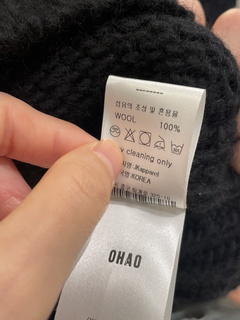 OHAO東大門㊣實拍女士新品25秋冬真品人氣時尚休閑推薦毛衣OHAO/HA MONG毛衣