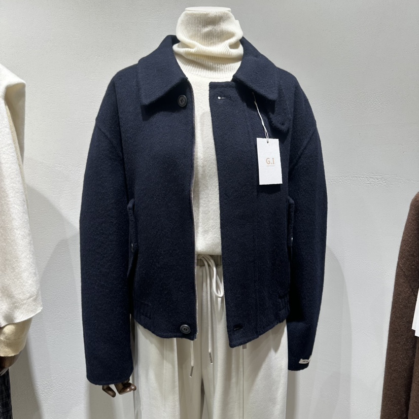 G.I-L東大門㊣實拍女士新款熱賣休閑推薦25秋冬時尚短款大衣G.I-L短款大衣圖色2