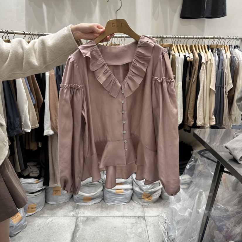 G.I-L韓國直郵㊣女士新款時尚熱賣休閑人氣真品襯衫蕾絲衫G.I-L襯衫/蕾絲衫圖色3