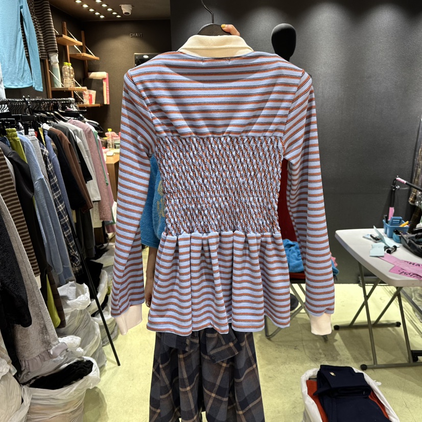 CHAVI東大門㊣直郵女士新品推薦人氣真品熱賣25秋冬長袖T恤CHAVI長袖T恤