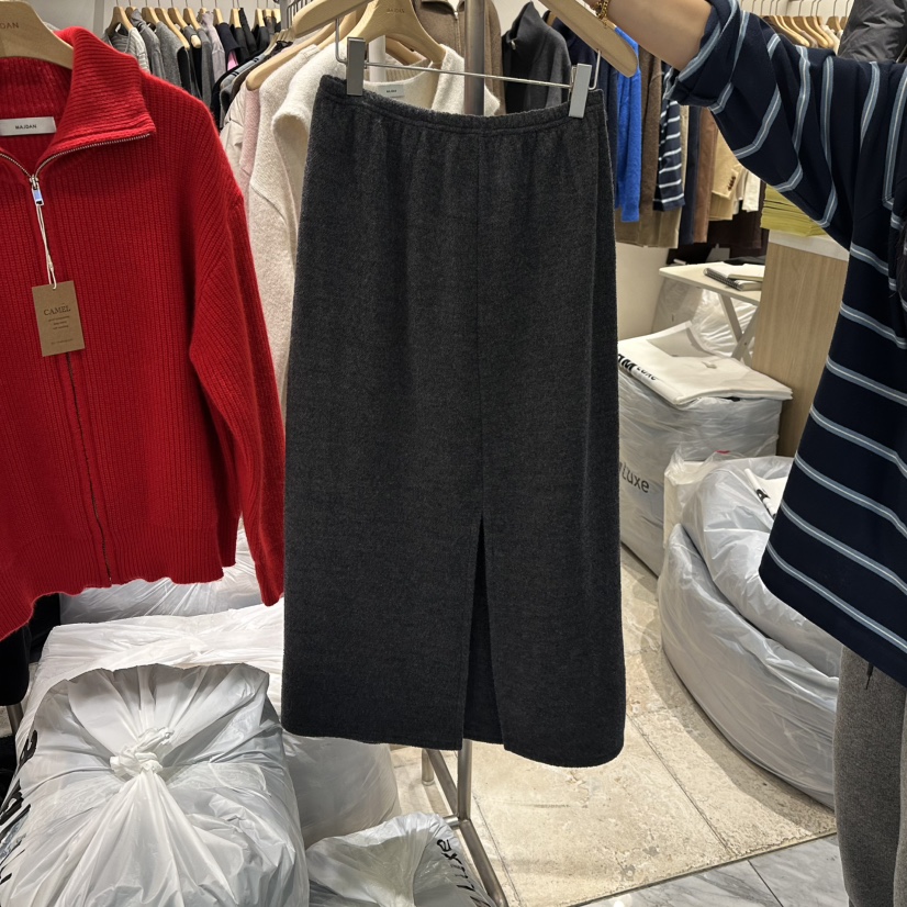 MAJDAN東大門㊣代購女裝新品休閑人氣25秋冬真品時尚熱賣長裙MAJDAN長裙