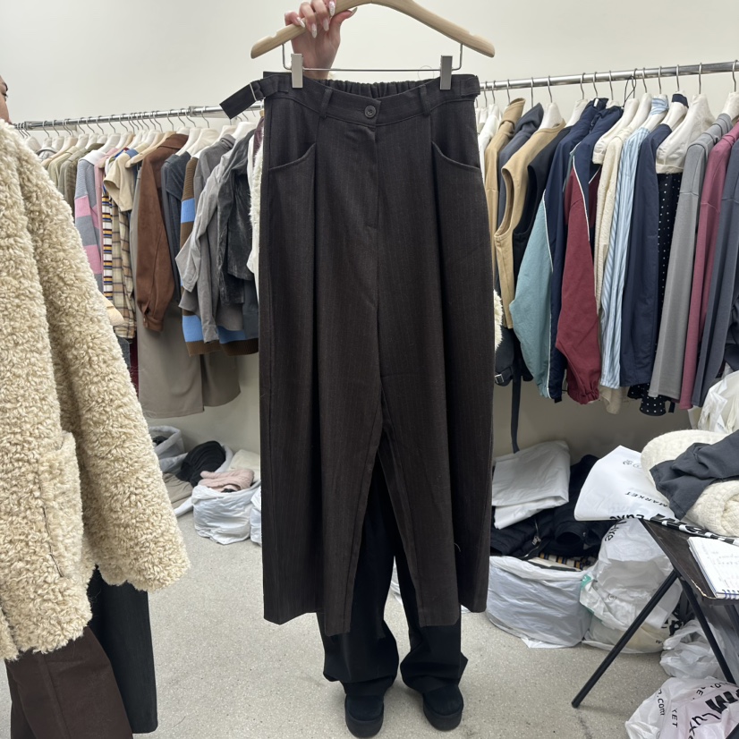 AMOEBA東大門㊣直郵女士新款熱賣25秋冬時尚職業人氣休閑褲AMOEBA休閑褲圖色2黑色