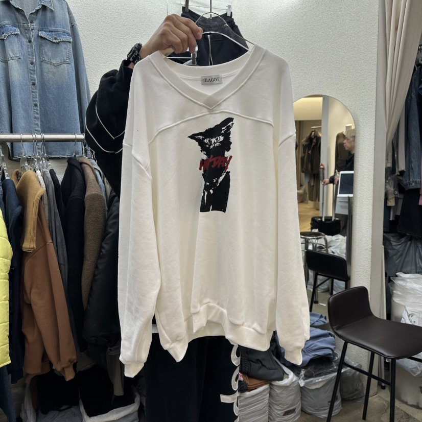 MAGOT韓國代購㊣女士新款真品人氣推薦時尚休閑熱賣衛衣加絨IIIΛGOT/MAGOT衛衣