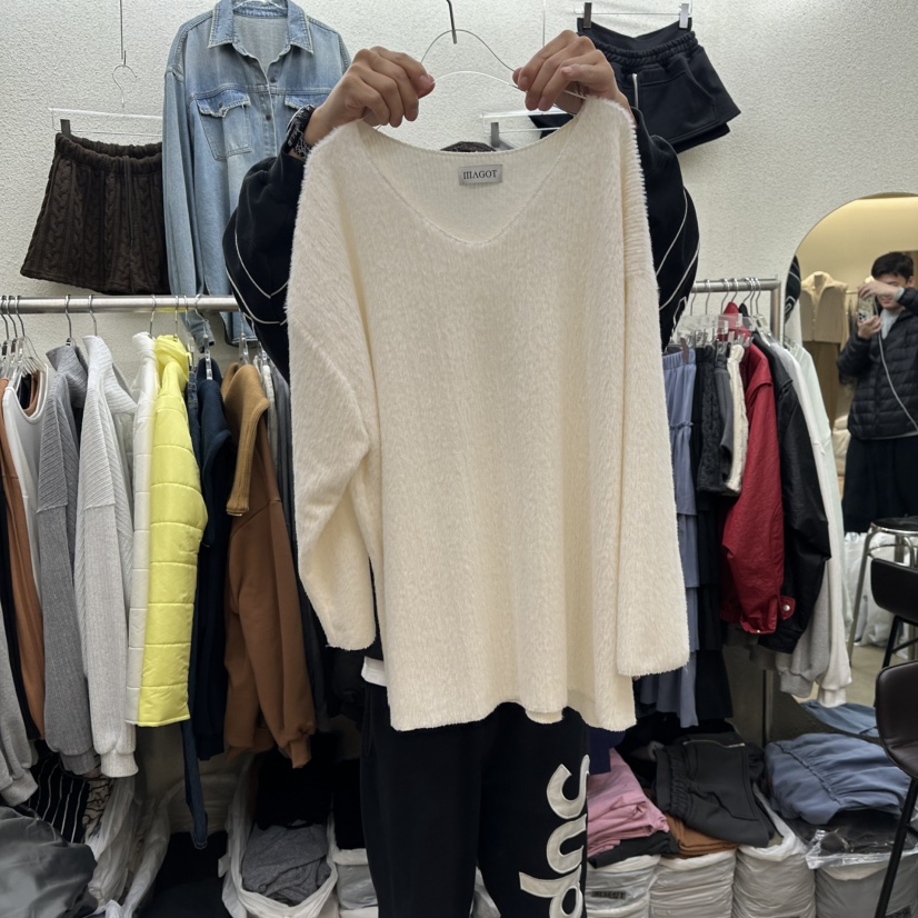 MAGOT東大門㊣代購女裝新品時尚人氣真品針織衫不含腰帶兔子IIIΛGOT/MAGOT針織衫
