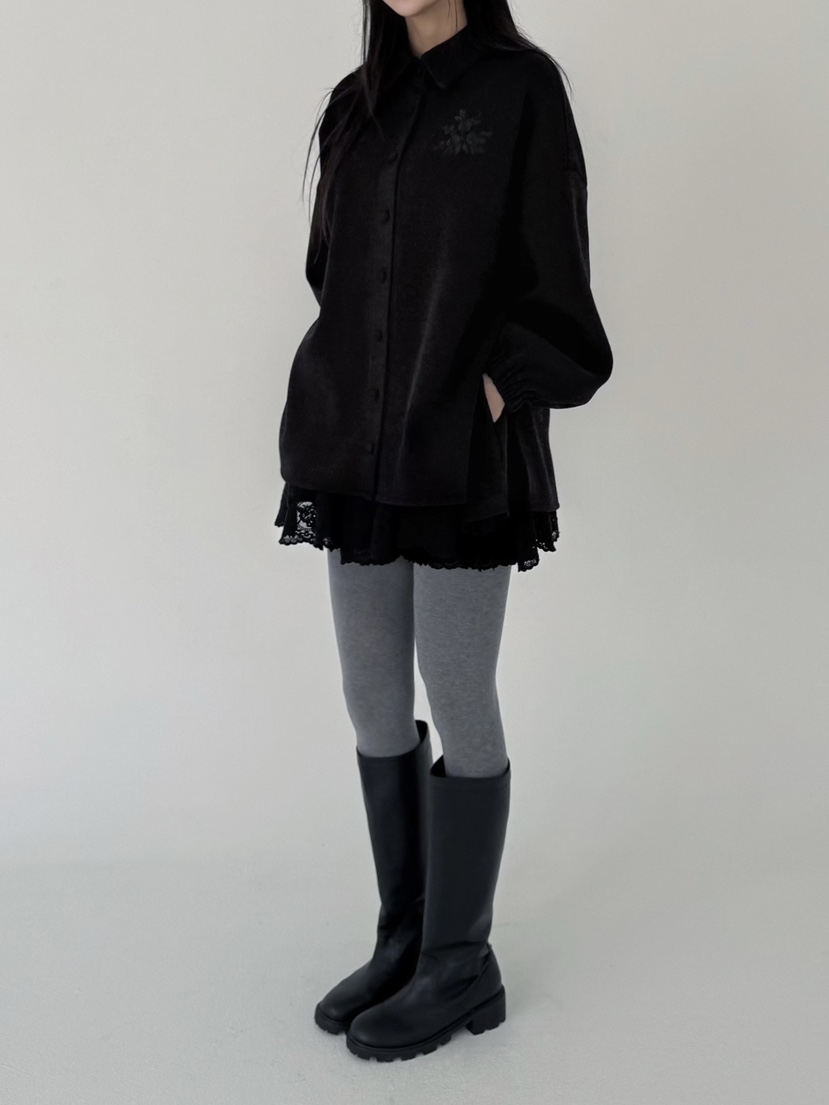 OREUM韓國直郵㊣女士新款人氣推薦休閑真品25秋冬襯衫蕾絲衫OREUM襯衫/蕾絲衫