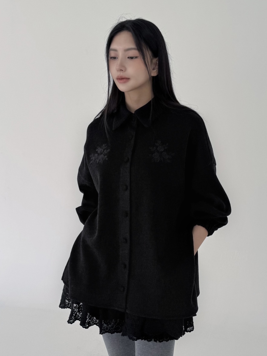 OREUM韓國直郵㊣女士新款人氣推薦休閑真品25秋冬襯衫蕾絲衫OREUM襯衫/蕾絲衫