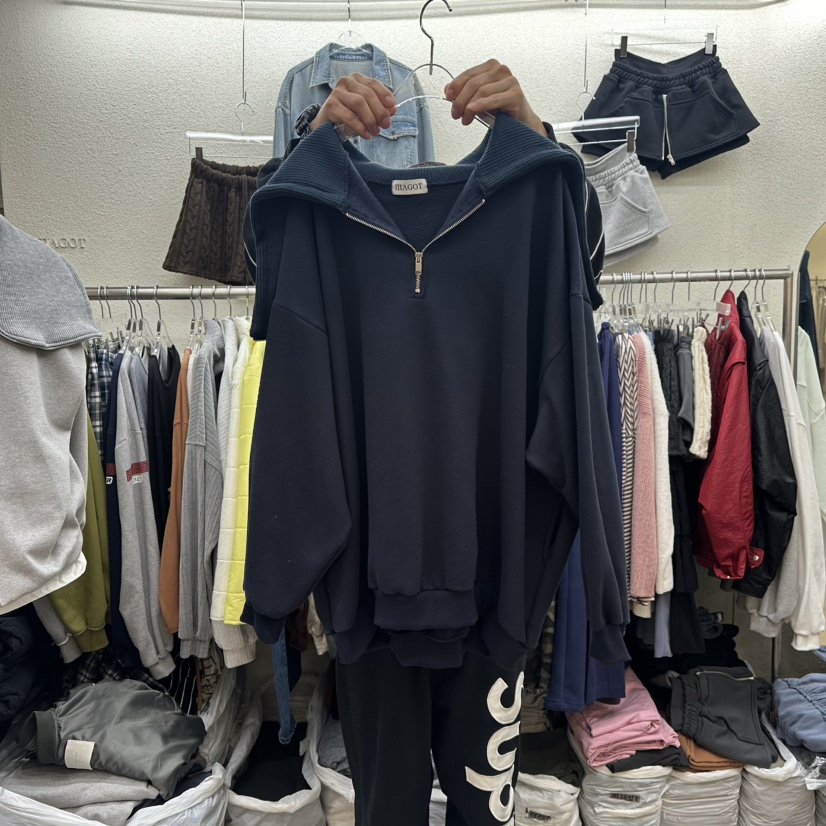 MAGOT東大門㊣代購女裝新品真品人氣熱賣休閑時尚推薦衛衣加絨IIIΛGOT/MAGOT衛衣圖色2