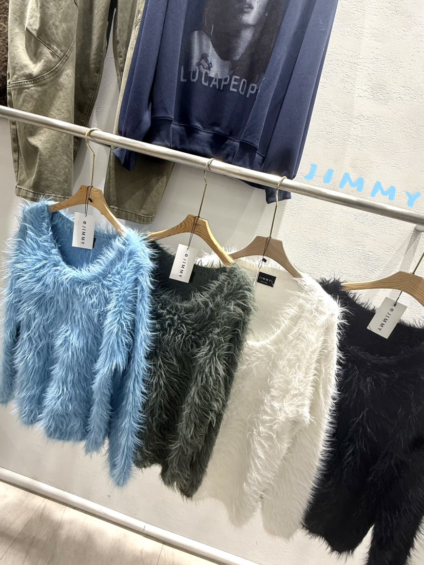 JIMMY韓國直郵㊣女裝新款時尚真品熱賣休閑推薦職業針織衫毛皮JIMMY/REMAKE針織衫