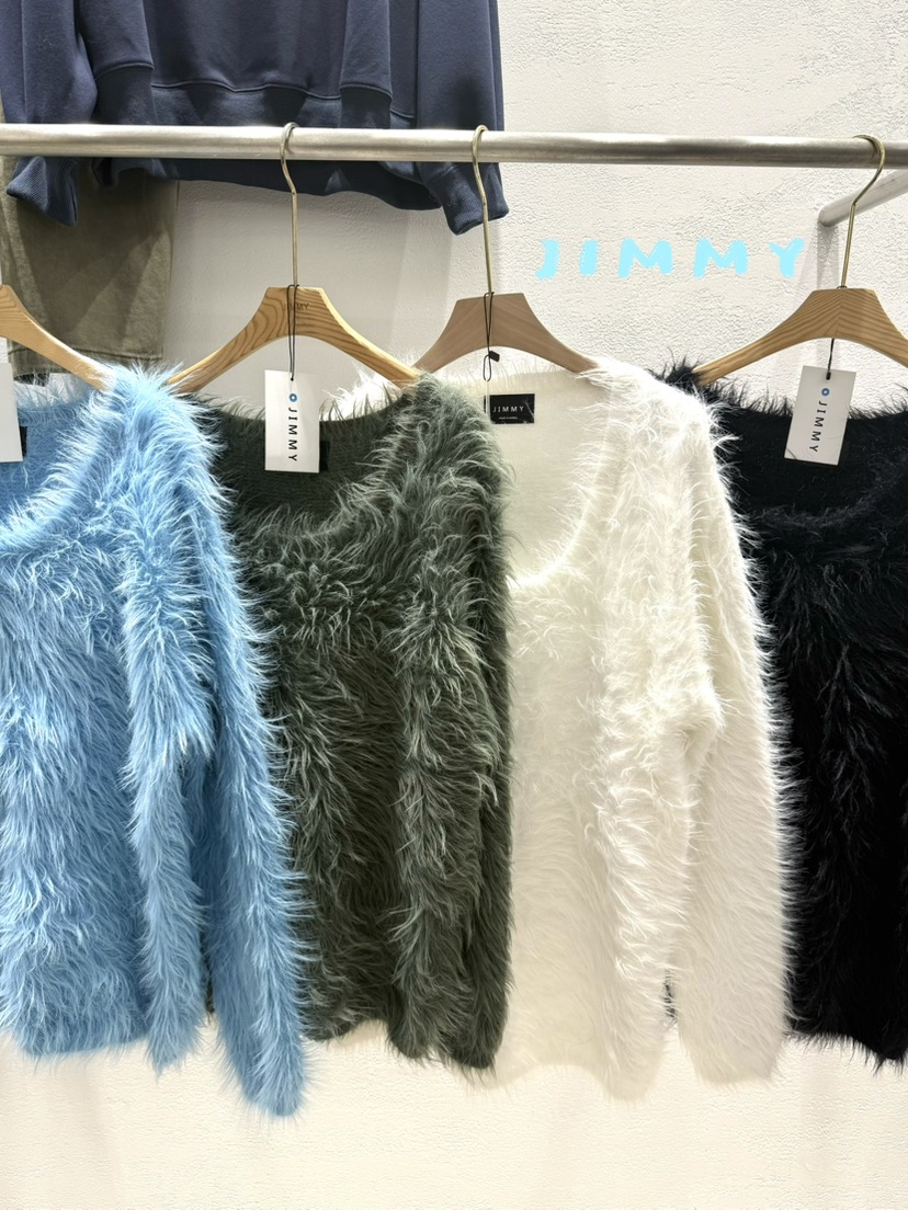 JIMMY韓國直郵㊣女裝新款時尚真品熱賣休閑推薦職業針織衫毛皮JIMMY/REMAKE針織衫