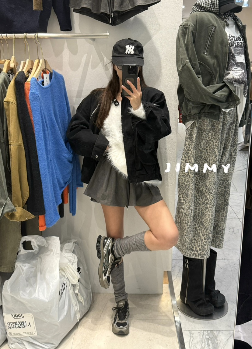 JIMMY韓國直郵㊣女裝新款時尚真品熱賣休閑推薦職業針織衫毛皮JIMMY/REMAKE針織衫