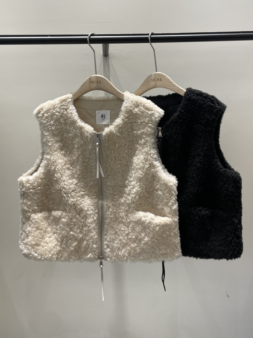 NEOUL東大門㊣代購女士新品推薦職業休閑人氣真品時尚馬甲羊毛NEOUL/ahin雙領標簽馬甲