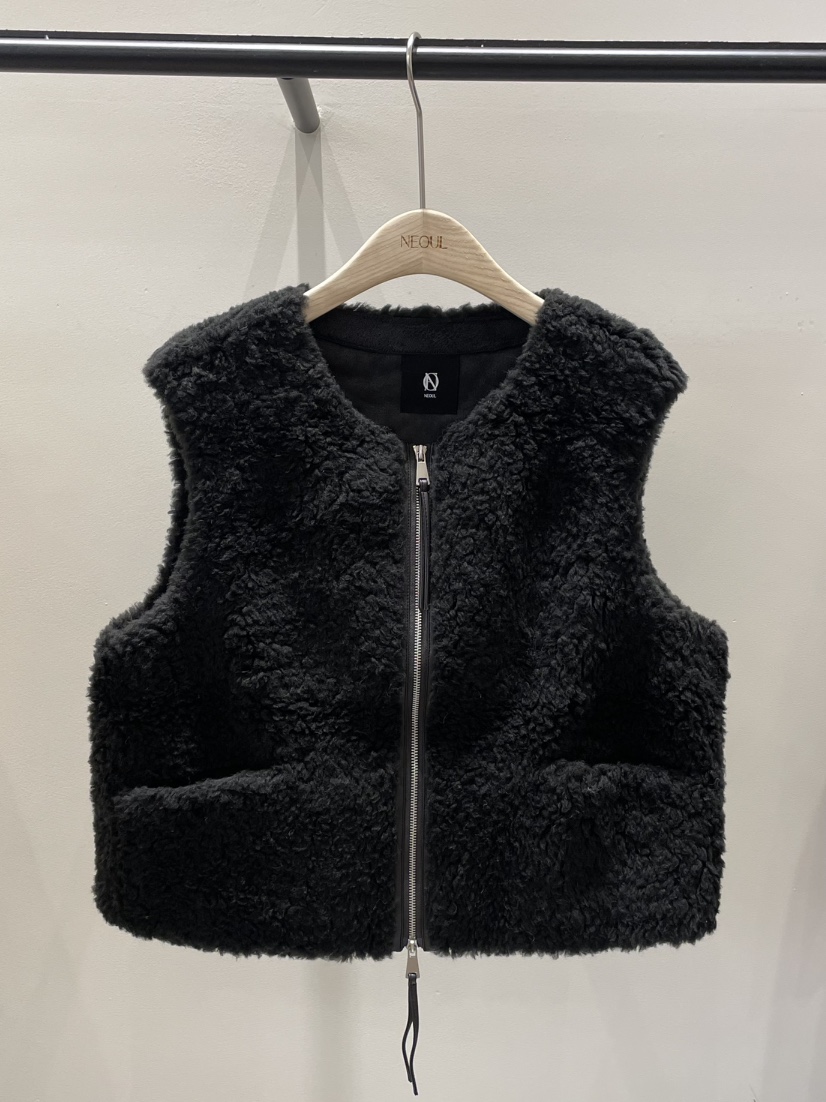 NEOUL東大門㊣代購女士新品推薦職業休閑人氣真品時尚馬甲羊毛NEOUL/ahin雙領標簽馬甲圖色2