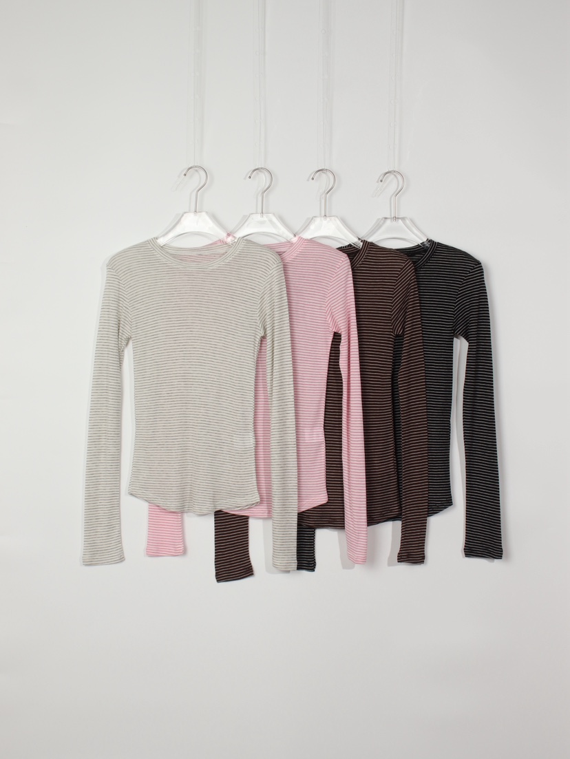 CCW東大門㊣直郵女裝新品人氣真品25秋冬長袖T恤美利奴羊毛CCW--NYUNYU長袖T恤