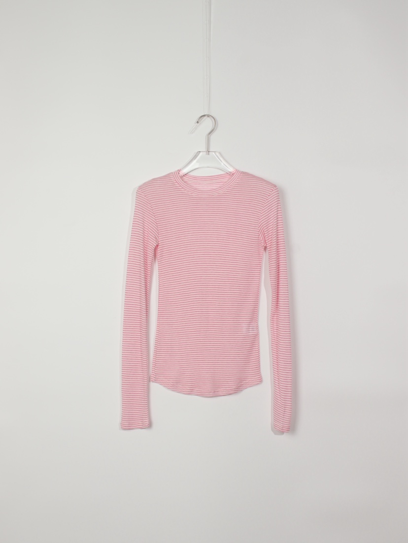 CCW東大門㊣直郵女裝新品人氣真品25秋冬長袖T恤美利奴羊毛CCW--NYUNYU長袖T恤圖色2