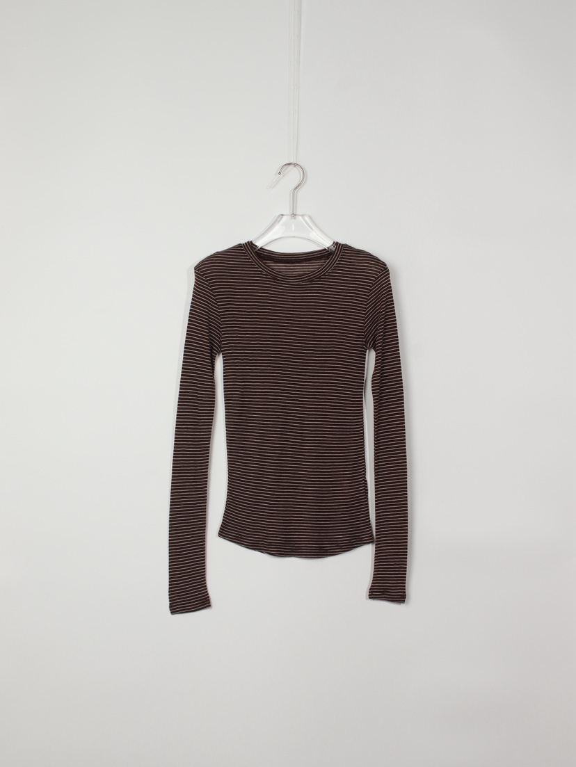 CCW東大門㊣直郵女裝新品人氣真品25秋冬長袖T恤美利奴羊毛CCW--NYUNYU長袖T恤圖色3