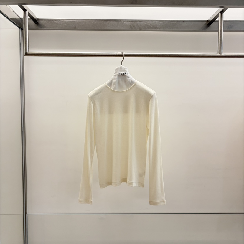 HEHR東大門㊣實拍女裝新款時尚25秋冬真品推薦休閑職業長袖T恤hehr-AUTOMNE長袖T恤