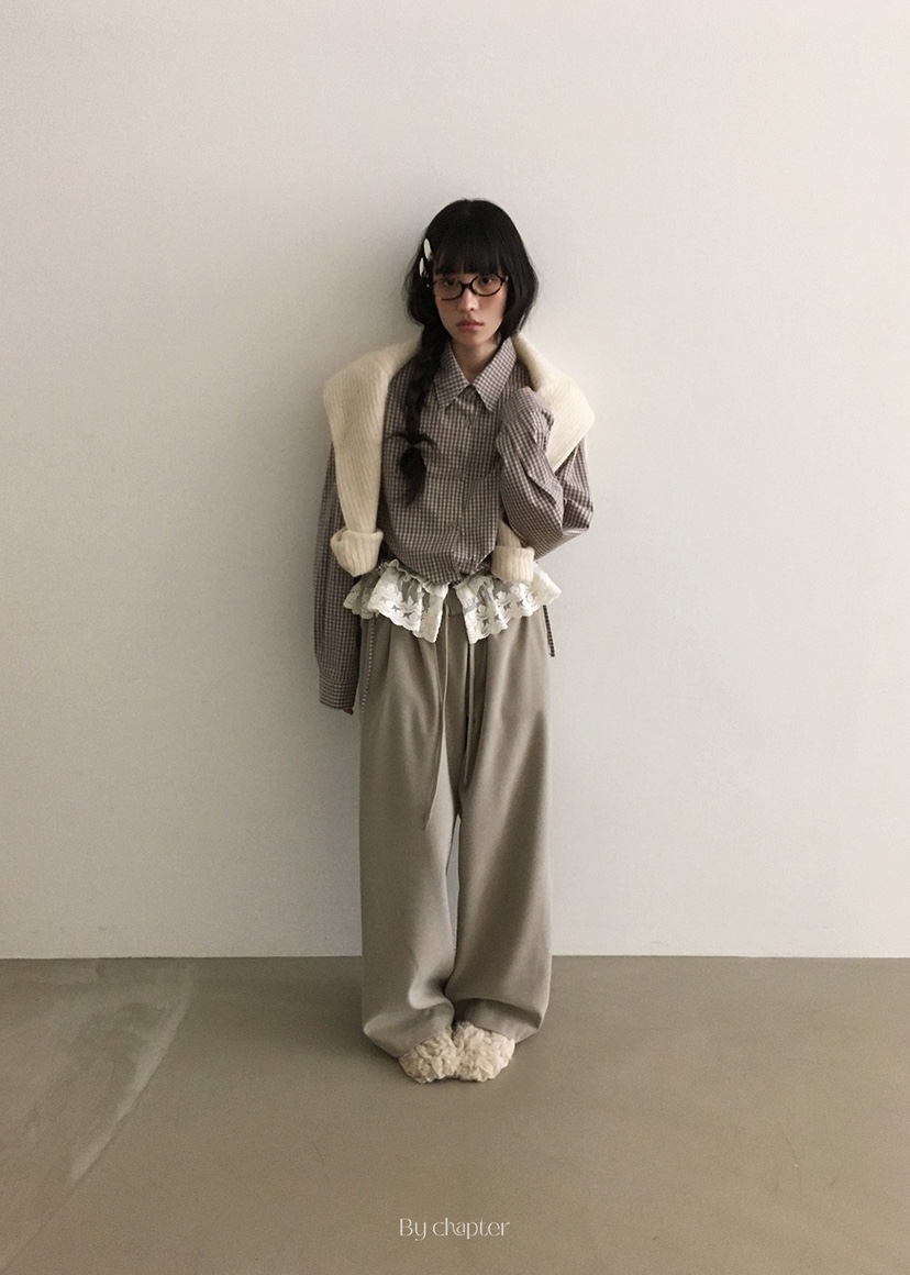 BY CHAPTER韓國直郵㊣女士新品職業人氣推薦真品熱賣休閑褲BY Chapter休閑褲