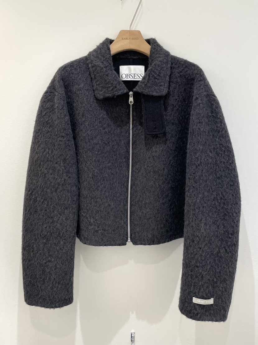 OBSESS東大門㊣直郵女士新品25秋冬人氣職業熱賣休閑短款大衣OBSESS/EARLY BIRD短款大衣圖色3