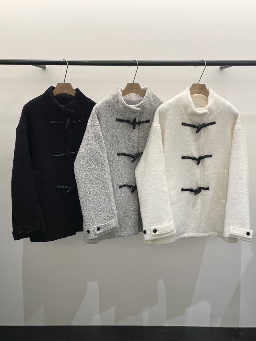 OBSESS韓國直郵㊣女裝新款人氣時尚職業推薦熱賣休閑短款大衣OBSESS/EARLY BIRD短款大衣