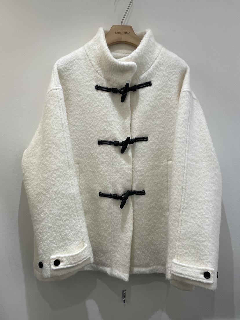 OBSESS韓國直郵㊣女裝新款人氣時尚職業推薦熱賣休閑短款大衣OBSESS/EARLY BIRD短款大衣圖色2