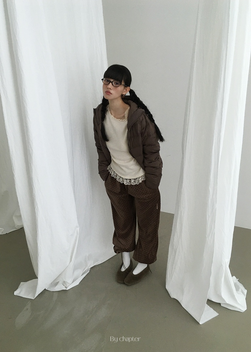 BY CHAPTER韓國直郵㊣女士新款休閑時尚25秋冬推薦人氣休閑褲BY Chapter休閑褲