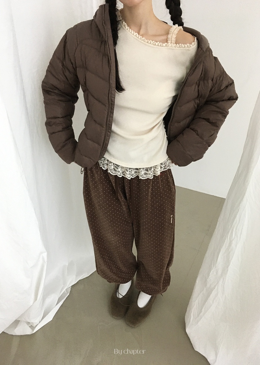 BY CHAPTER韓國直郵㊣女士新款休閑時尚25秋冬推薦人氣休閑褲BY Chapter休閑褲