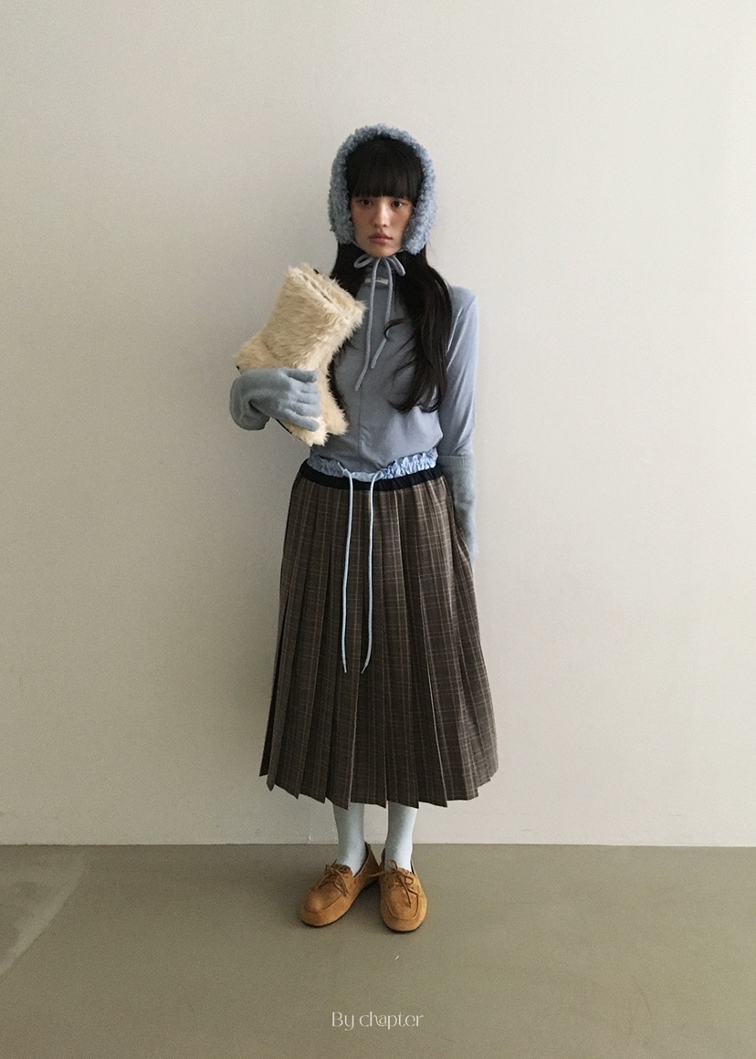 BY CHAPTER韓國代購㊣女裝新款時尚25秋冬熱賣真品人氣長裙BY Chapter長裙