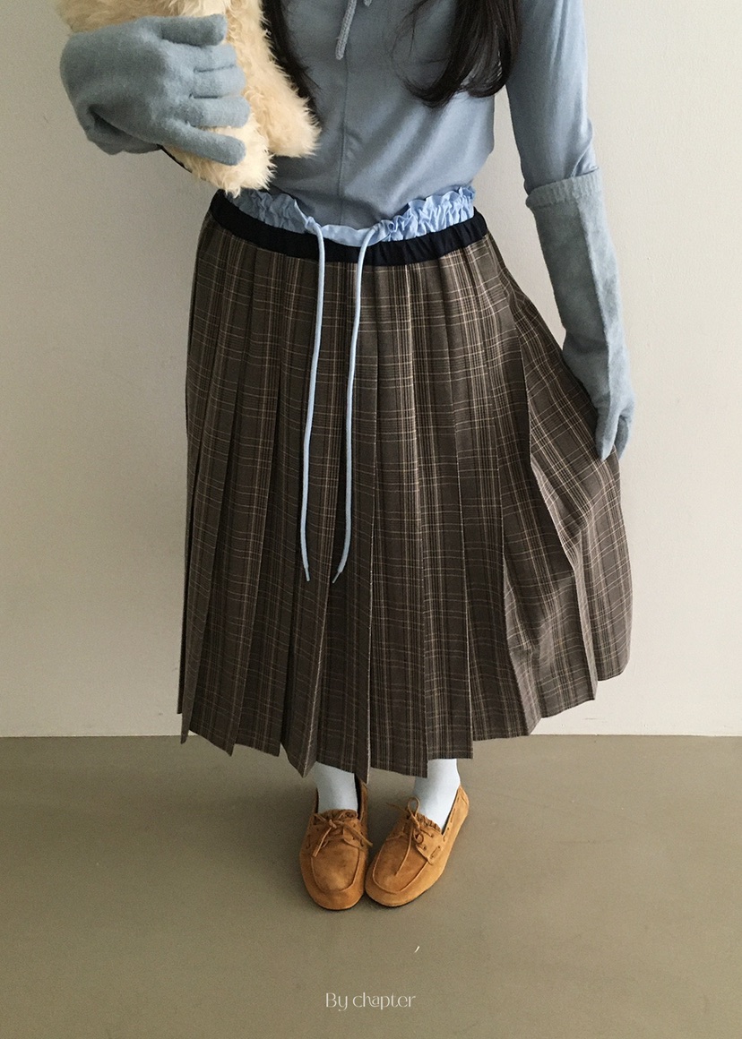 BY CHAPTER韓國代購㊣女裝新款時尚25秋冬熱賣真品人氣長裙BY Chapter長裙