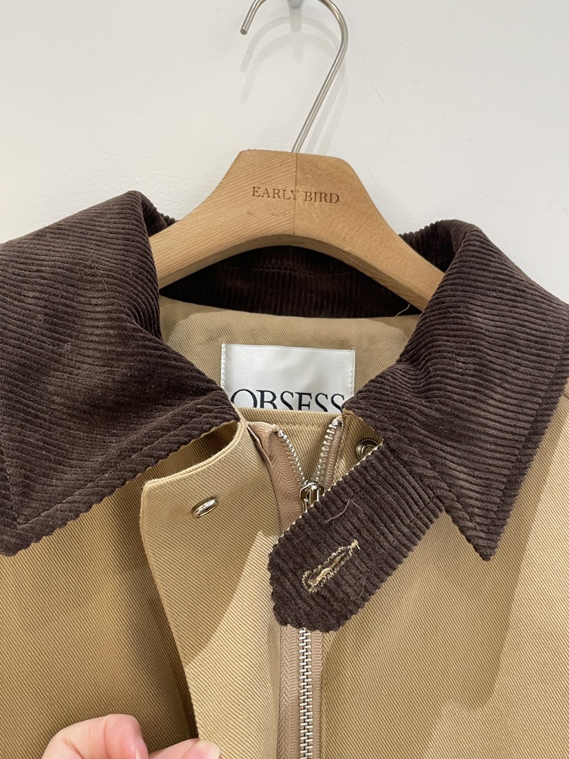 OBSESS韓國直郵㊣女士新品熱賣25秋冬真品人氣休閑推薦夾克OBSESS/EARLY BIRD夾克