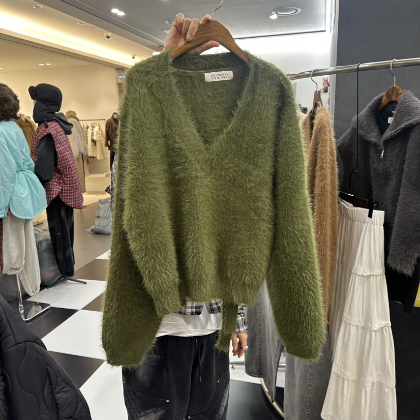 LADYBLACK東大門㊣代購女裝新款人氣熱賣休閑25秋冬針織衫安哥拉LADYBLACK針織衫