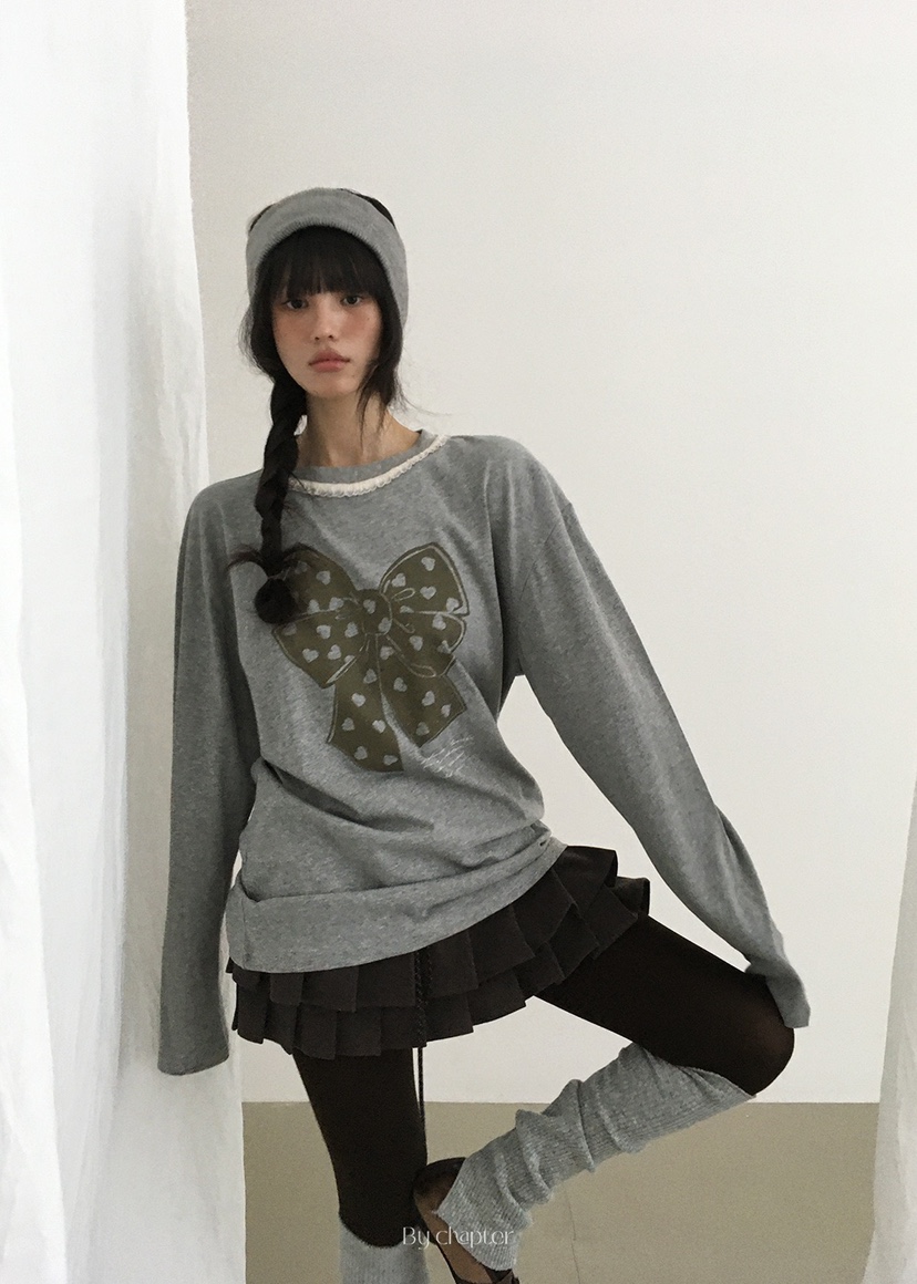 BY CHAPTER東大門㊣直郵女士新款休閑25秋冬推薦熱賣長袖T恤BY Chapter長袖T恤