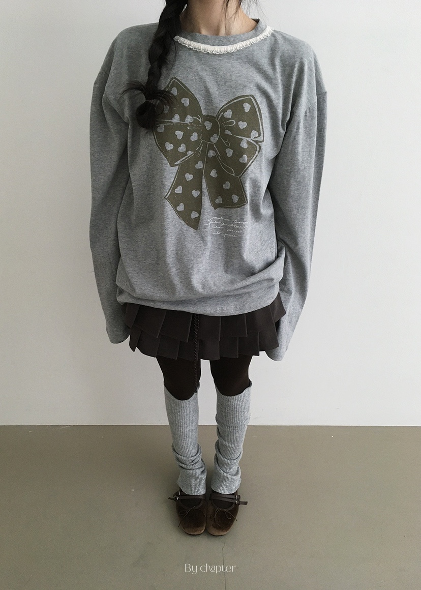 BY CHAPTER東大門㊣直郵女士新款休閑25秋冬推薦熱賣長袖T恤BY Chapter長袖T恤