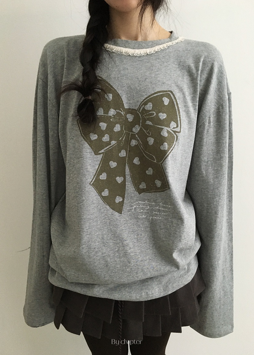 BY CHAPTER東大門㊣直郵女士新款休閑25秋冬推薦熱賣長袖T恤BY Chapter長袖T恤