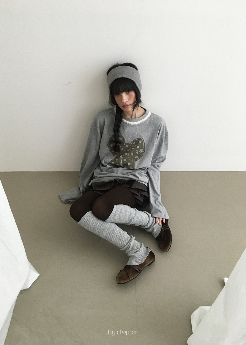 BY CHAPTER東大門㊣直郵女士新款休閑25秋冬推薦熱賣長袖T恤BY Chapter長袖T恤