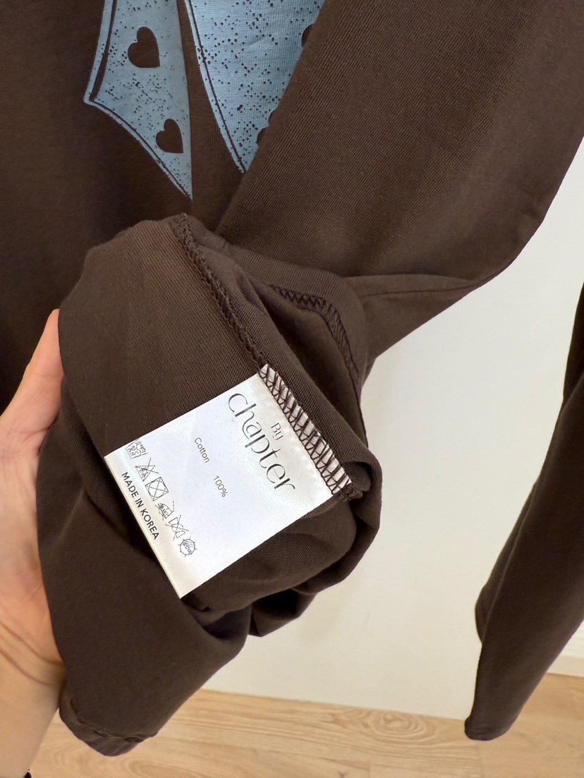 BY CHAPTER東大門㊣直郵女士新款休閑25秋冬推薦熱賣長袖T恤BY Chapter長袖T恤