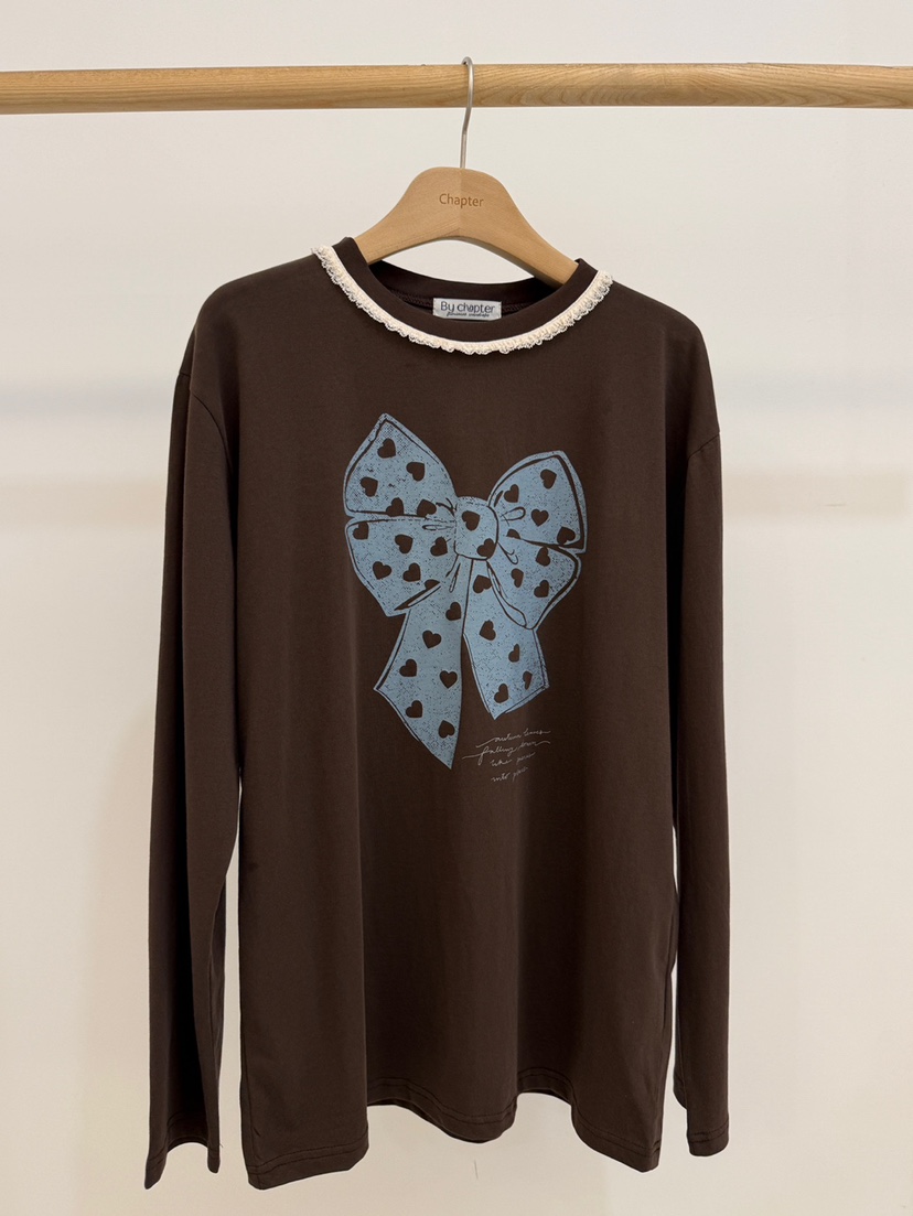 BY CHAPTER東大門㊣直郵女士新款休閑25秋冬推薦熱賣長袖T恤BY Chapter長袖T恤圖色2