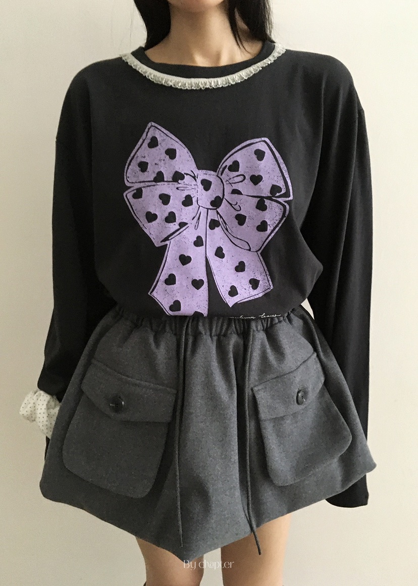 BY CHAPTER東大門㊣直郵女士新款休閑25秋冬推薦熱賣長袖T恤BY Chapter長袖T恤圖色3