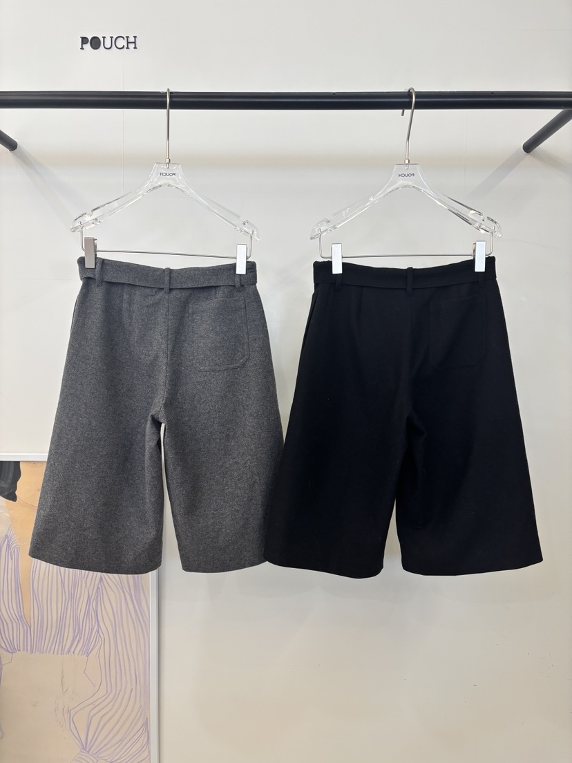 POUCH韓國直郵㊣女士新品熱賣人氣休閑25秋冬真品職業推薦短褲POUCH短褲
