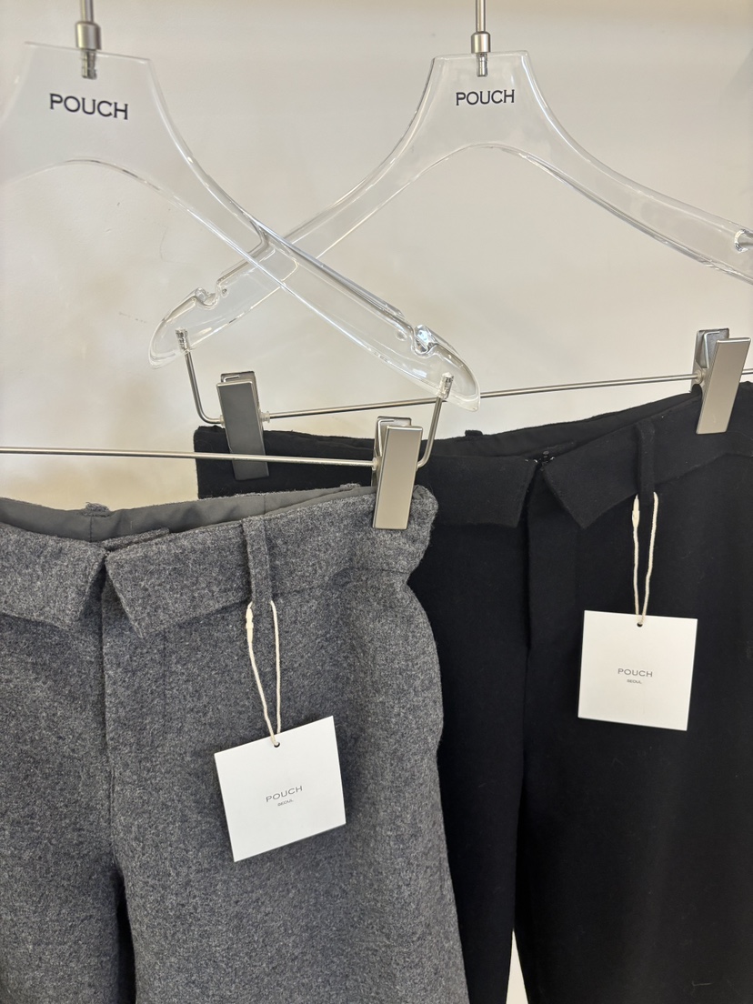 POUCH韓國直郵㊣女士新品熱賣人氣休閑25秋冬真品職業推薦短褲POUCH短褲