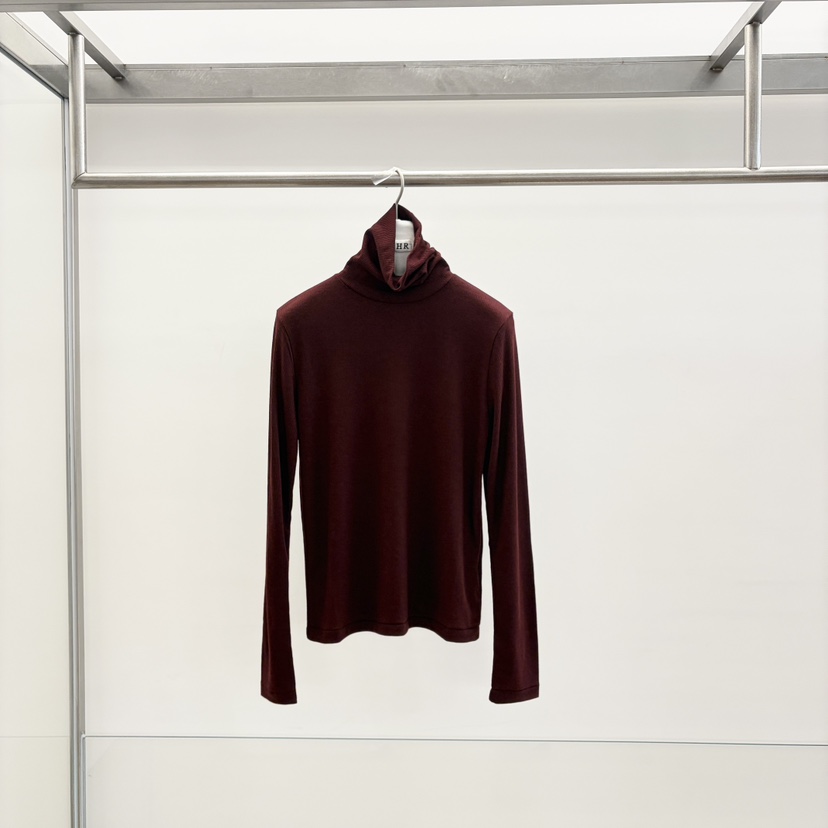 HEHR東大門㊣直郵女裝新款25秋冬推薦人氣熱賣休閑長袖T恤高領hehr-AUTOMNE長袖T恤圖色5