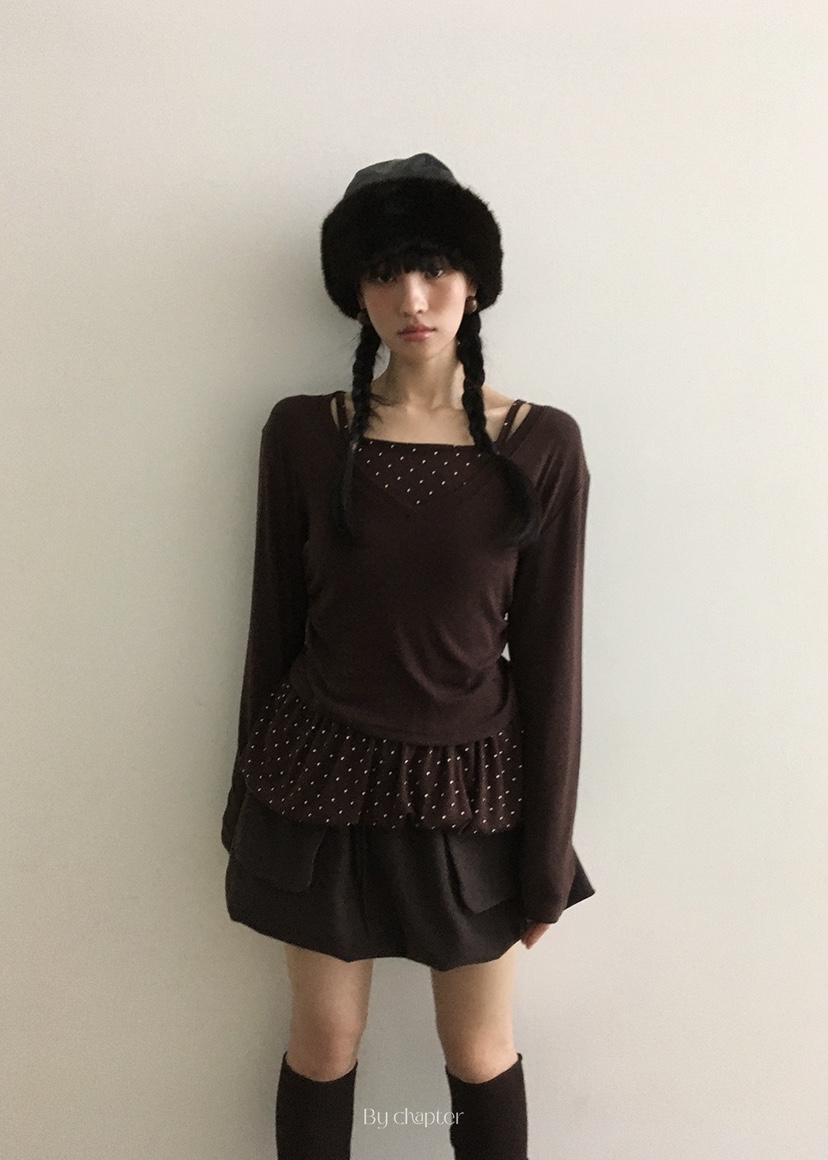 BY CHAPTER東大門㊣代購女士新品真品25秋冬套裝兩件套套裝BY Chapter套裝圖色4