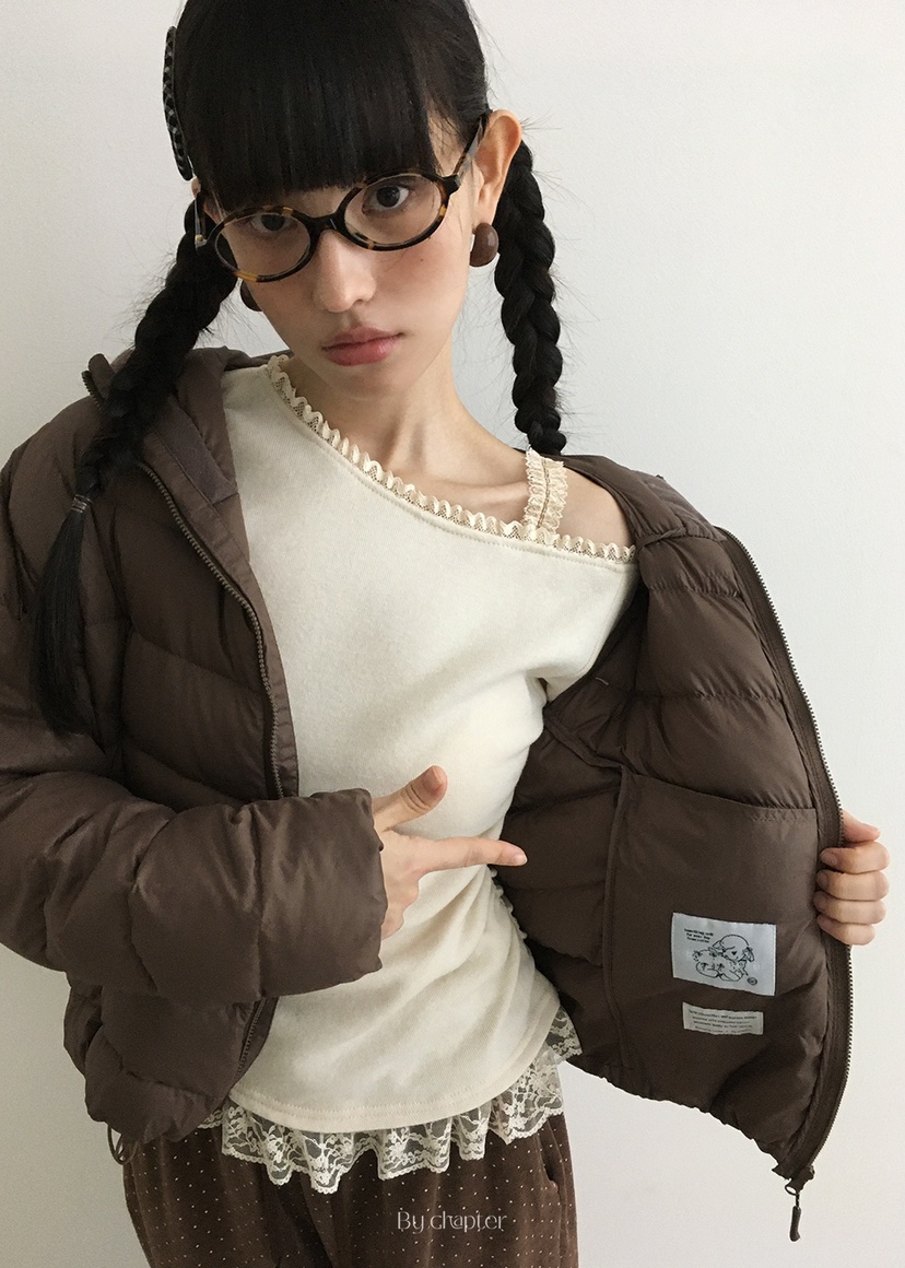 BY CHAPTER東大門㊣代購女士新款人氣熱賣短款羽絨服含包填充BY Chapter短款羽絨服